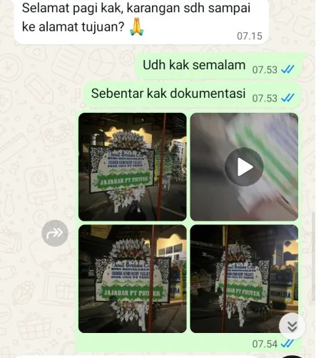 Pengiriman Papan Bunga Selamat Pasar Rebo