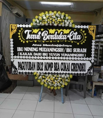Papan Bunga di Pasar Rebo